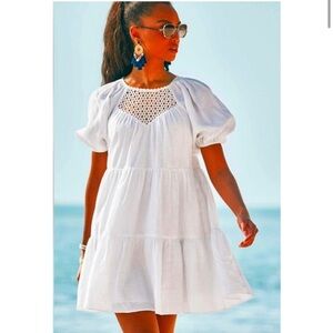 NWT Lilly Pulitzer white linen dress